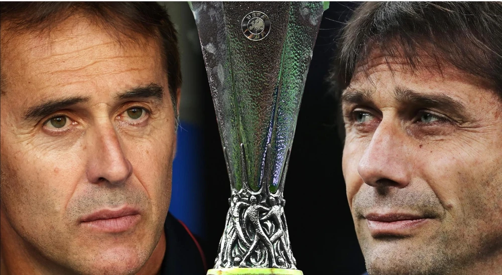 HLV Julen Lopetegui (Sevilla) và Antonio Conte (Inter)