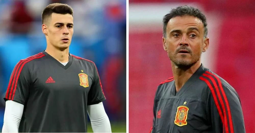 Kepa Arrizabalaga và HLV tuyển Tây ban Nha Luis Enrique