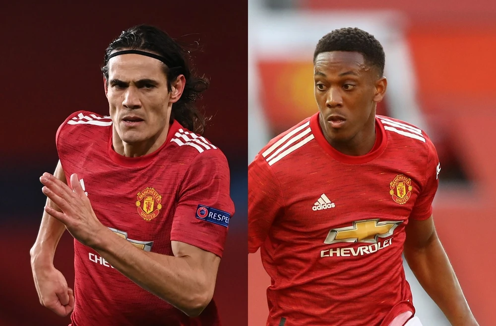 Edinson Cavani và Anthony Martial đều bỏ lỡ chuyến bay sang Đức