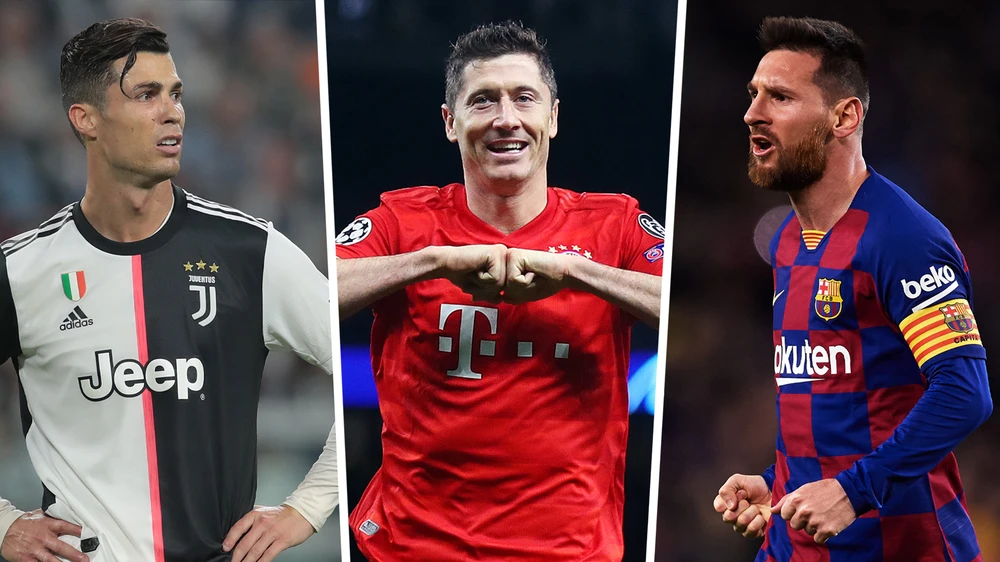 Ronaldo, Lewandowski và Messi