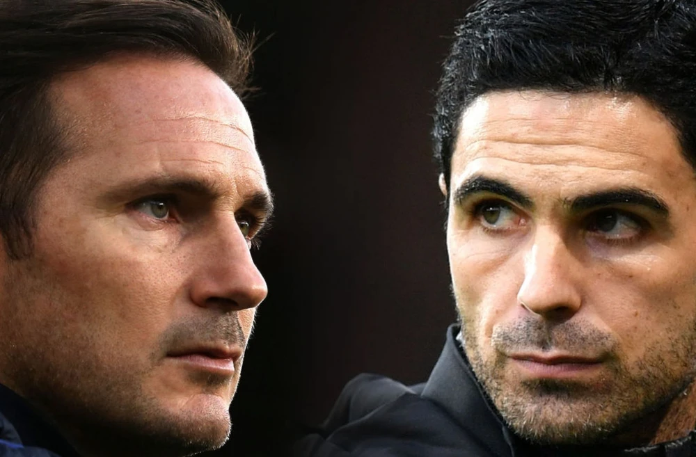 Frank Lampard và Mikel Arteta (Arsenal)