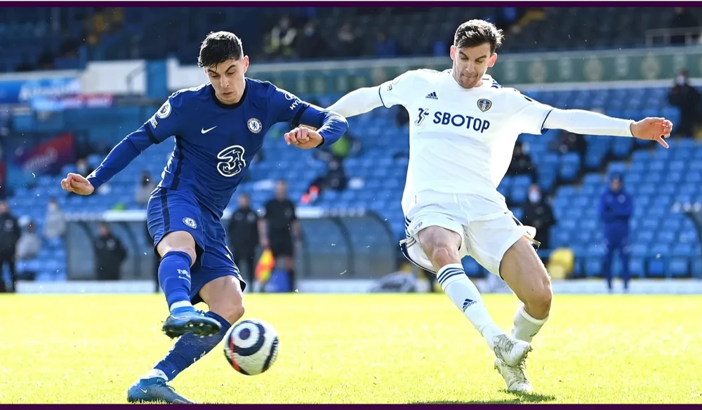 Kai Havertz chơi rất chững chạc ở tuyến đầu