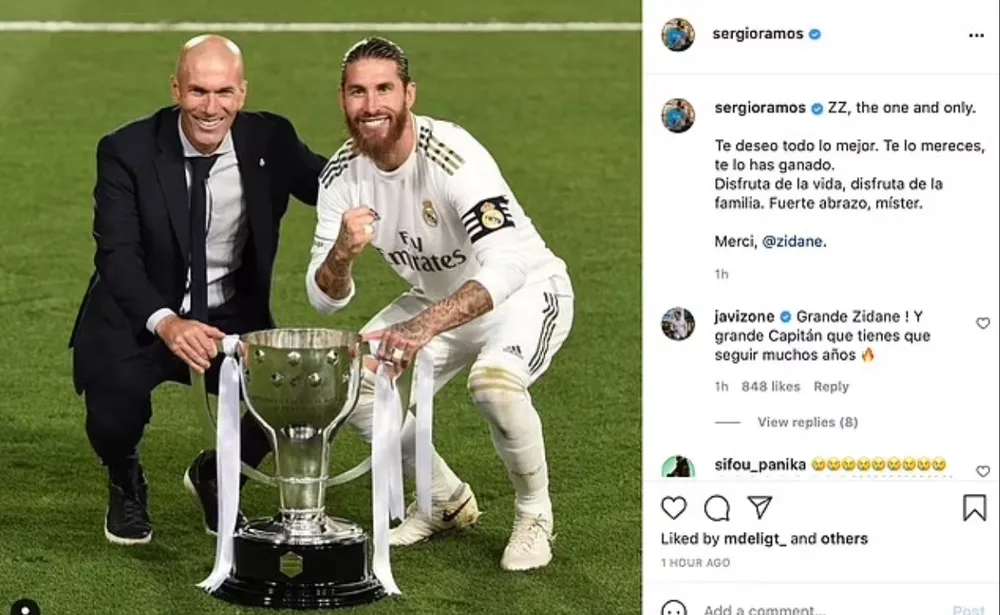 Sergio Ramos cùng các sao Madrid nói lời từ biệt ông thầy Zinedine Zidane ảnh 2