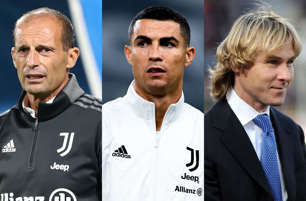 Max Allegri, Ronaldo và Pavel Nedved