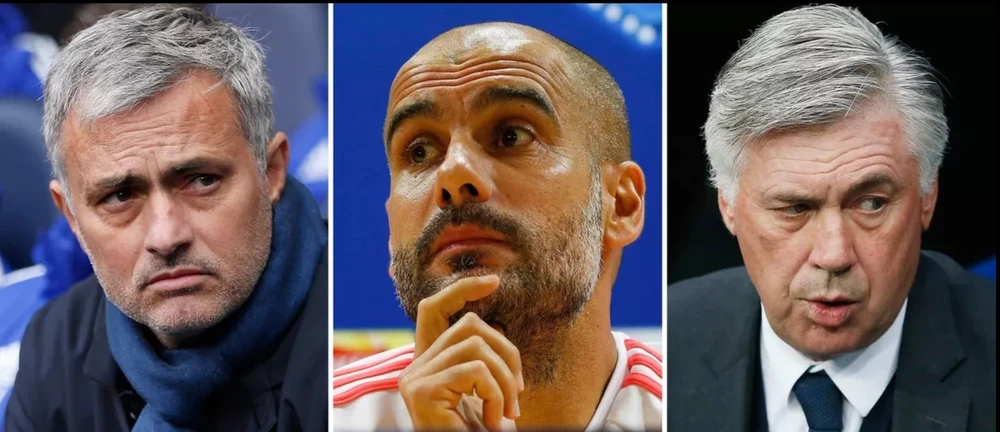  Jose Mourinho, Pep Guardiola và Carlo Ancelotti