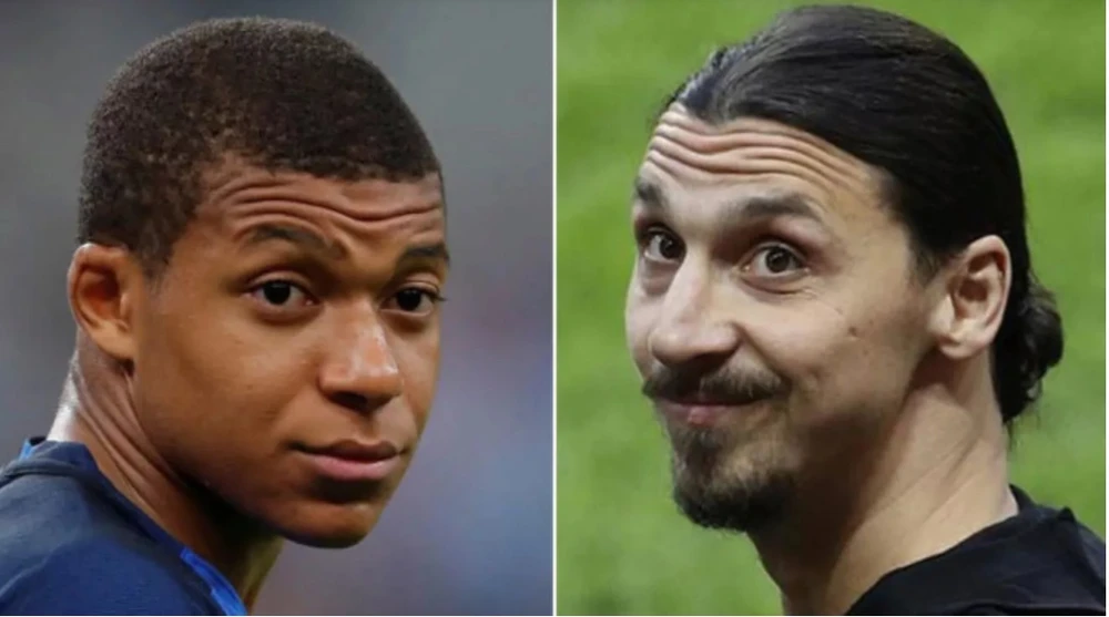 Kylian Mbappe và Zlatan Ibrahimovic 