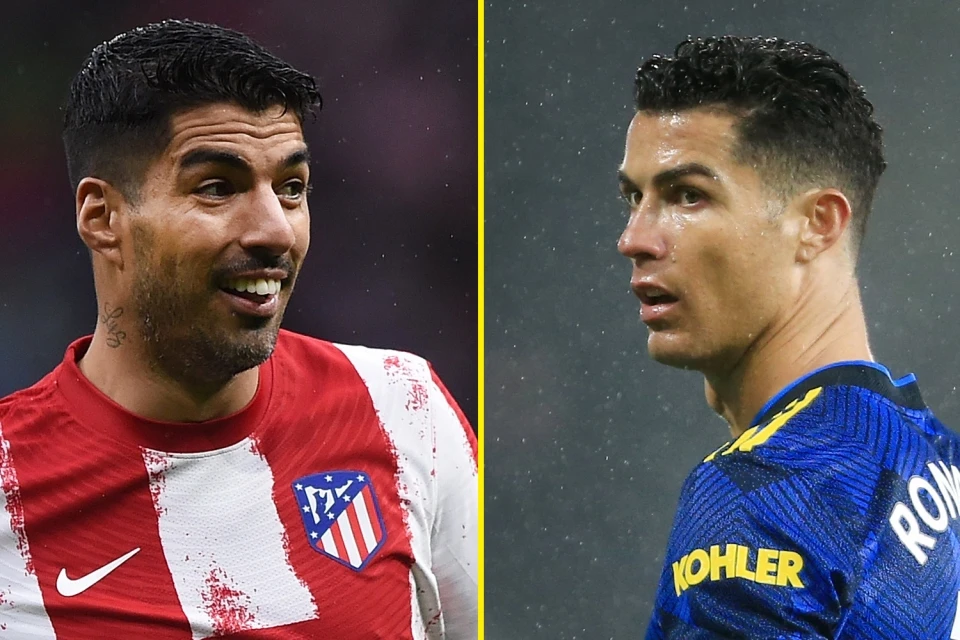 Luis Suarez và Cristiano Ronaldo