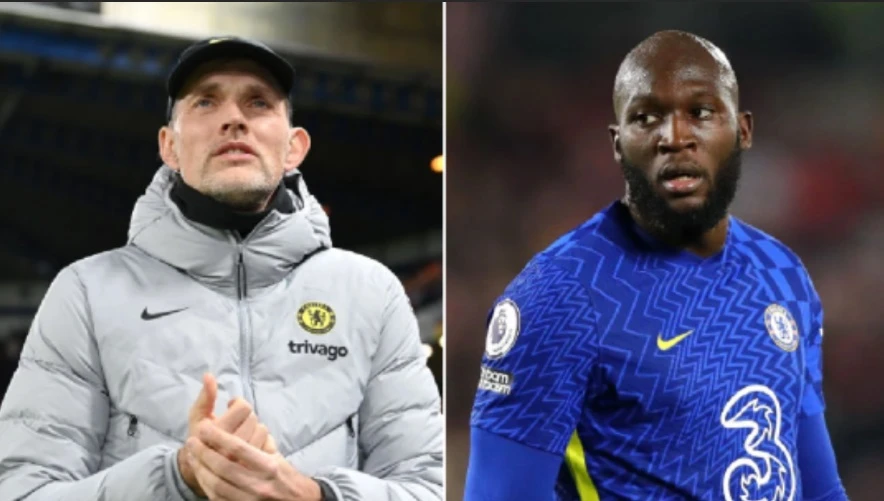 Thomas Tuchel và Romelu Lukaku