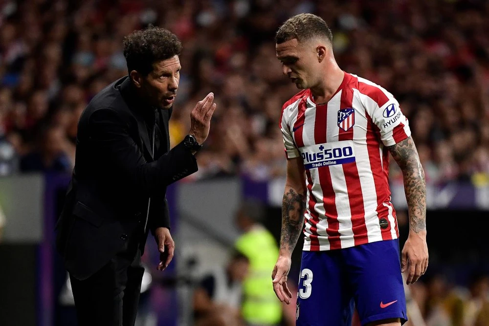 Kieran Trippier từng choáng ngợp vì Diego Simeone khi mới đến Atletico Madrid