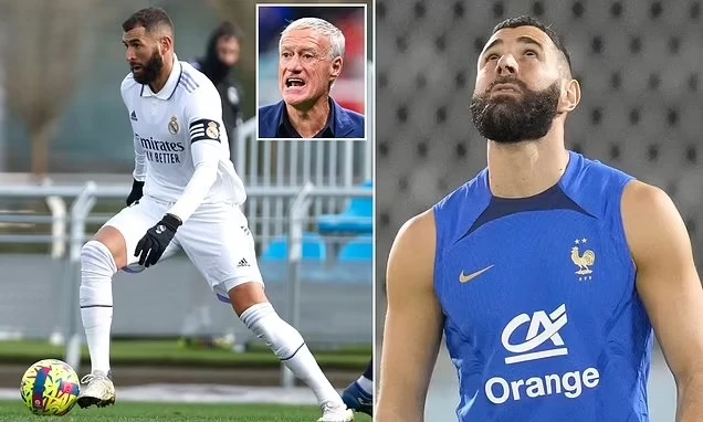 Karim Benzema không sang Qatar vì mâu thuẫn với HLV Deschamps