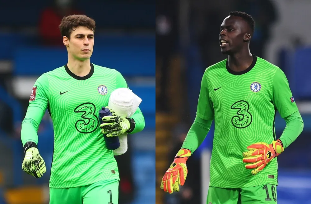 Kepa Arrizabalaga và Edouard Mendy Kepa Arrizabalaga và Edouard Mendy