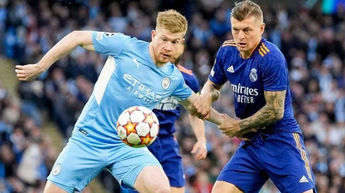 Kevin De Bruyne (Man City) và Tony Kroos (Real Madrid)