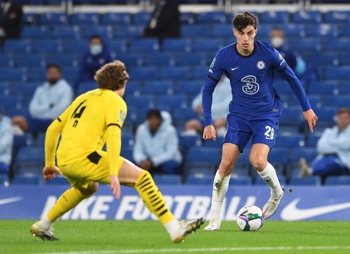 Kai Havertz chơi đa năng trên tuyến tấn công Chelsea