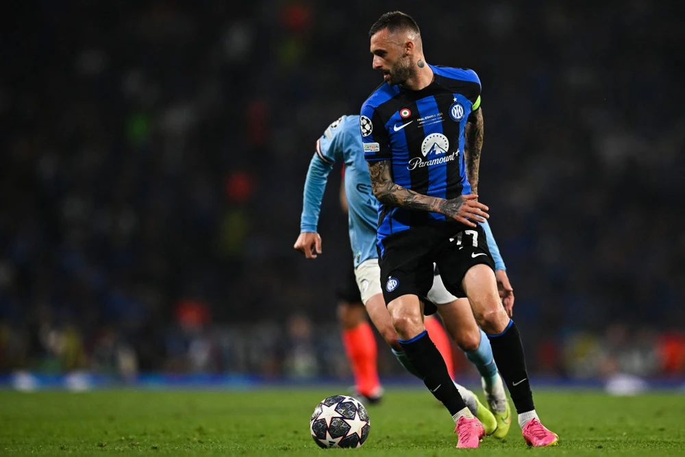 Marcelo Brozovic trong trận chung kết Champions League