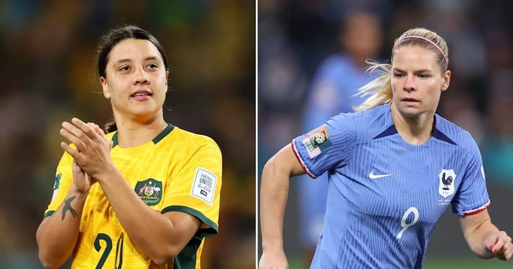 Sam Kerr (Australia) và Le Sommer (Pháp)