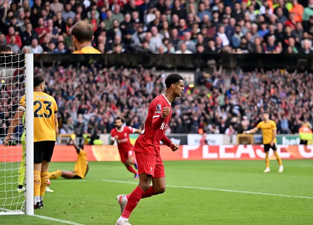 ...Cody Gakpo đã có mặt để đệm bóng vào lưới trống ...Cody Gakpo đã có mặt để đệm bóng vào lưới trống