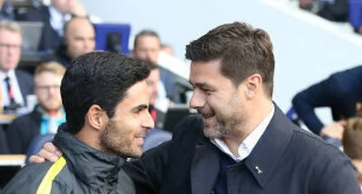 Mikel Arteta và Mauricio Pochettino thân thiết như người nhà