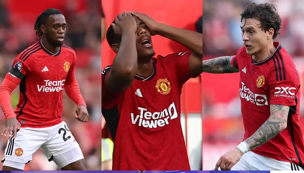 Aaron Wan-Bissaka, Anthony Martial và Victor Lindelof