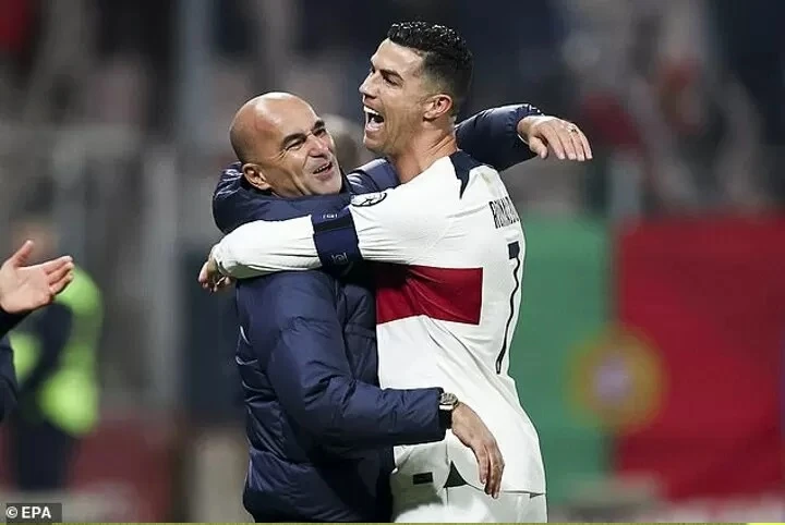 Roberto Martinez và Cristiano Ronaldo ở tuyển Bồ Đào Nha