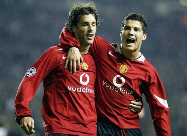 Van Nistelrooy và Cristiano Ronaldo