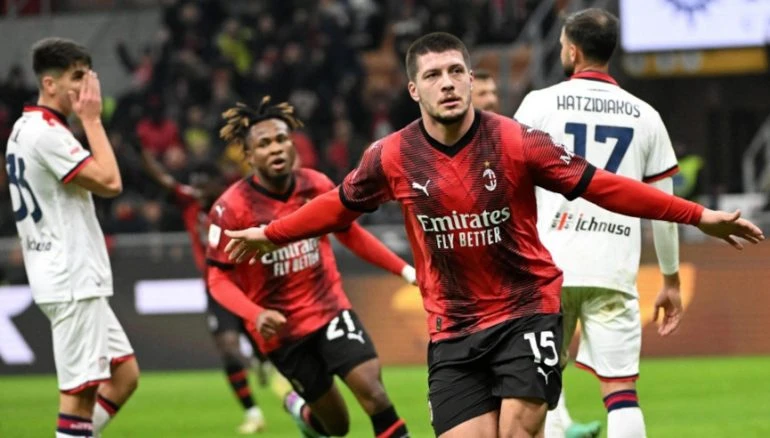 Luca Jovic bắt đầu tỏa sáng ở Milan