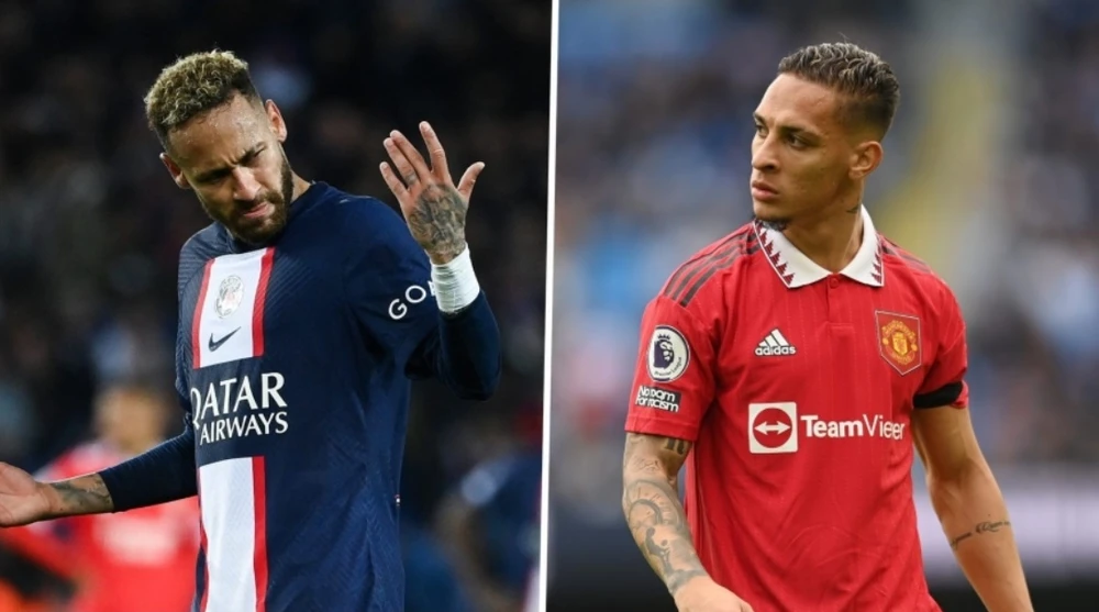 Neymar và Antony đang rớt giá tột cùng trong năm 2023