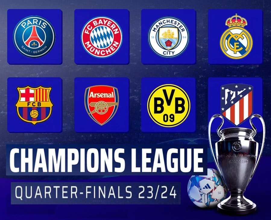 Kết quả bốc thăm vòng tứ kết Champions League