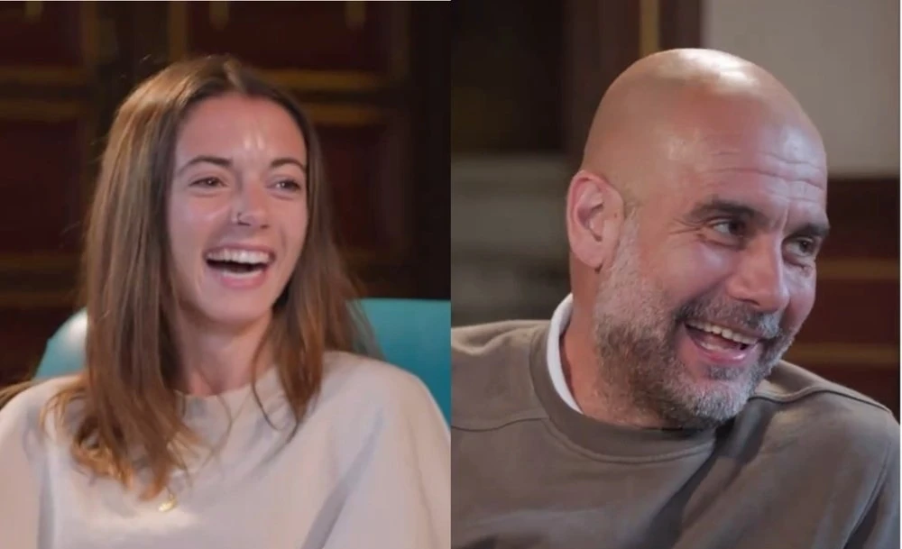 Aitana Bonmati và Pep Guardiola