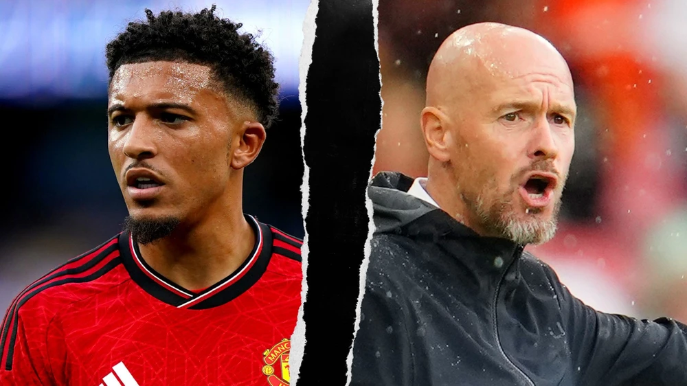 Jadon Sancho và Erik ten Hag lại tái hợp ở Old Trafford