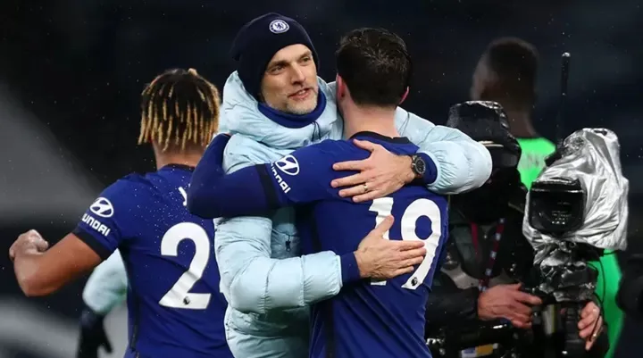 Thomas Tuchel ăn mừng chiến thắng cùng Mason Mount Mason Mount has already sdbhg sdfh.jpg