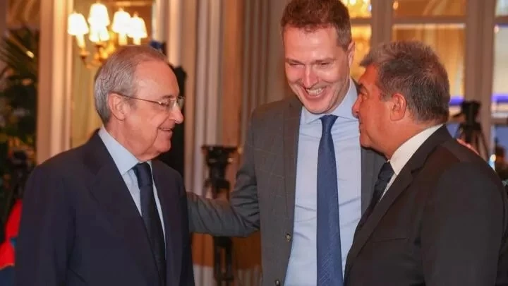 Chủ tịch Real Madrid Florentino Perez và các đối tác