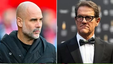 Pep Guardiola và ông thầy cũ Fabio Capello