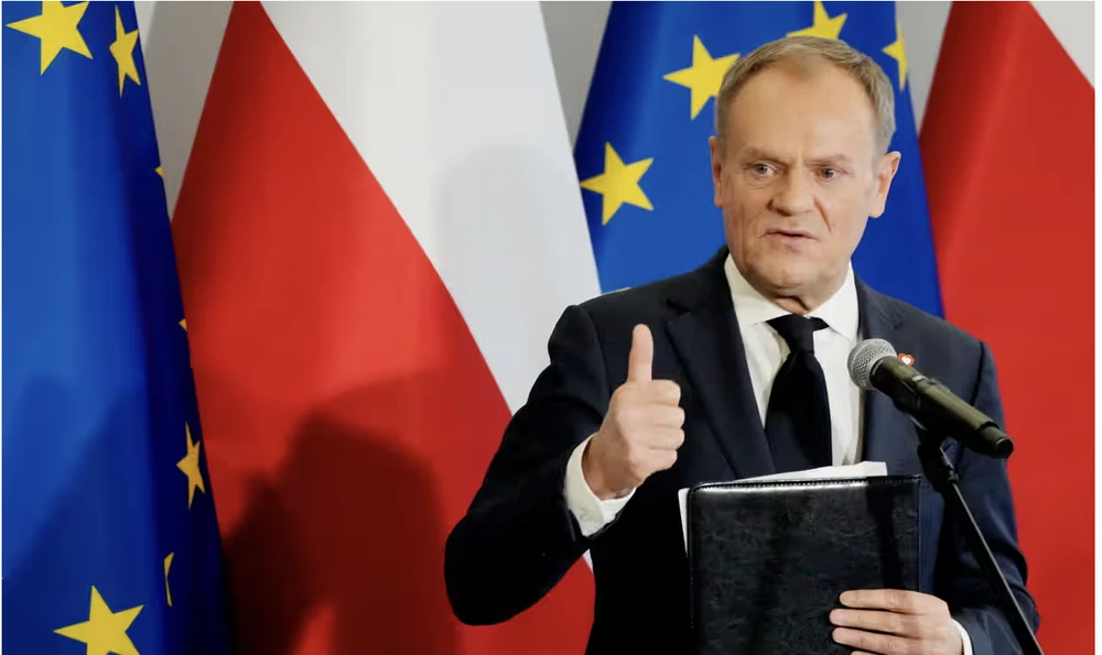 Donald Tusk, lãnh đạo Liên minh Dân sự - trở thành Tổng thống mới của Ba Lan. Ảnh: AP