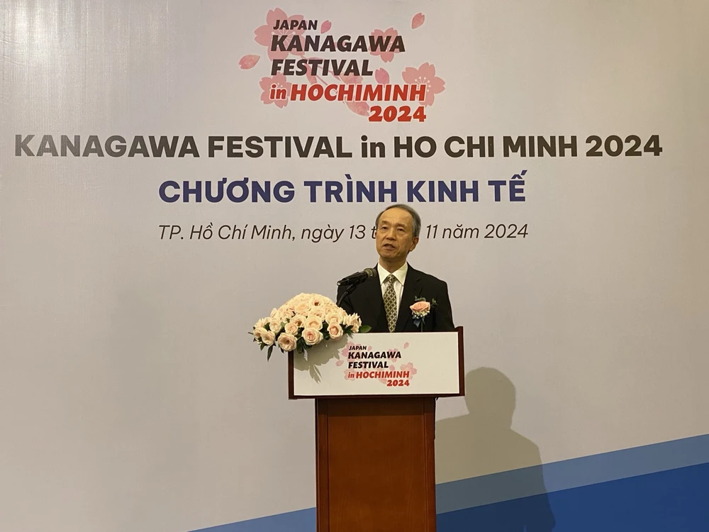 Ông Ono Masuo, Tổng Lãnh sự Nhật Bản tại TPHCM, phát biểu tại hội thảo. Ảnh: XUÂN HẠNH ảnh_Viber_2024-11-13_10-44-30-692.jpg