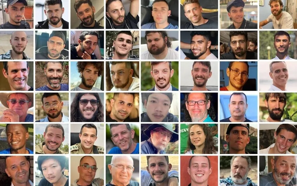 48 con tin Israel bị giam giữ tại Gaza. Ảnh : Times of Israel 48-hostages-1024x640.jpeg