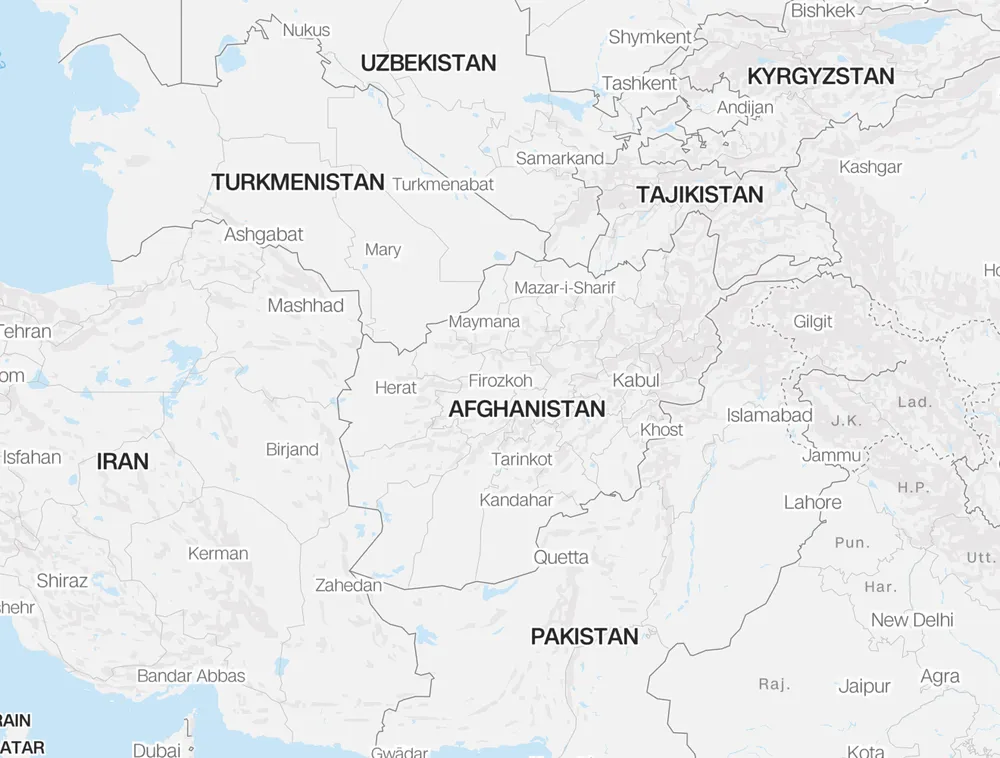 Sơ đồ nơi xảy ra trận động đất dự kiến gây nhiều thương vong. Ảnh : CNN