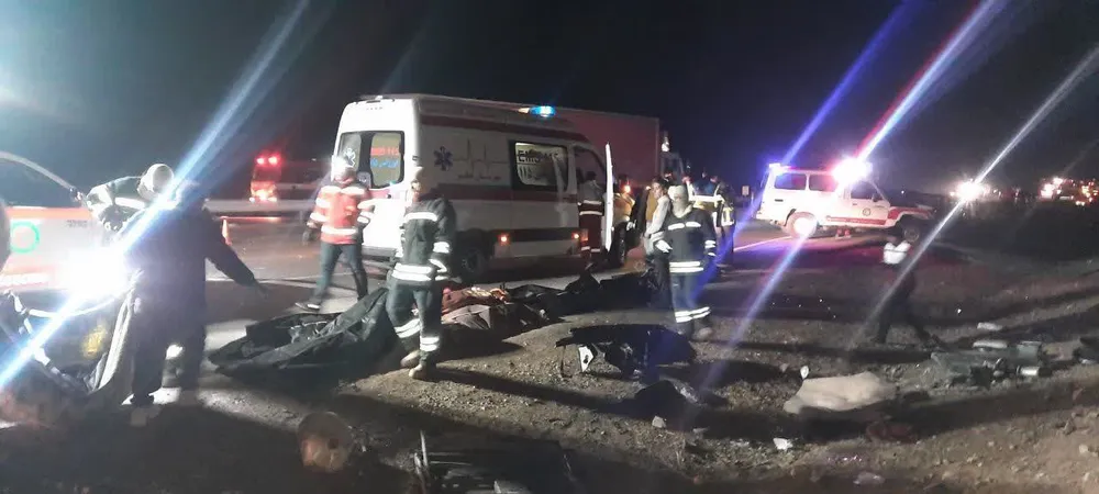 Hiện trường vụ tai nạn. Ảnh: Tehran Times