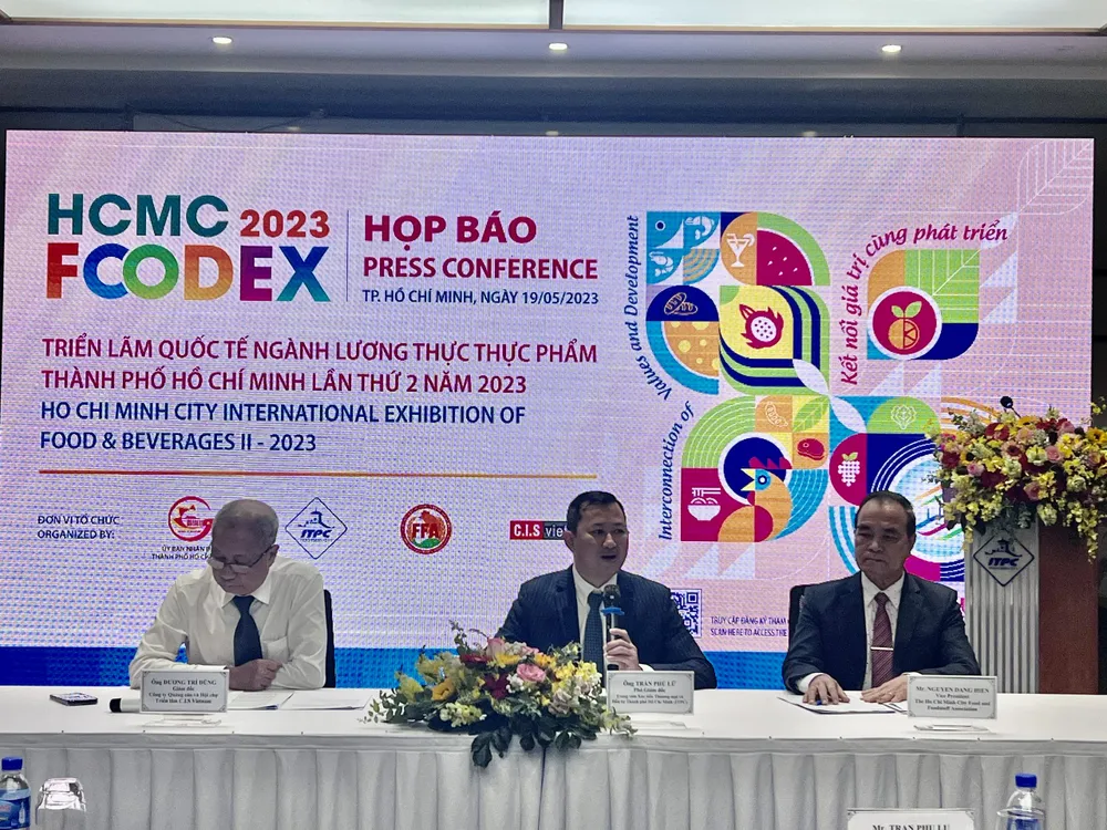 Ông Trần Phú Lữ, Phó Giám đốc ITPC chia sẻ cơ hội kết nối giao thương của các doanh nghiệp thông qua HCMC FOODEX 2023