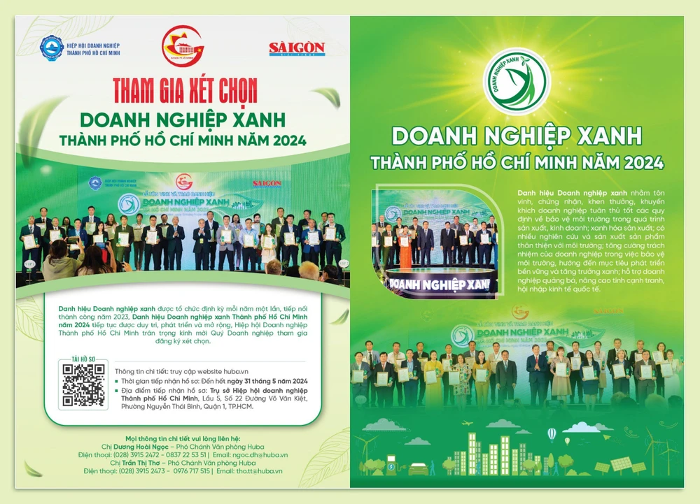 TPHCM chính thức phát động Chương trình danh hiệu Doanh nghiệp xanh năm 2024