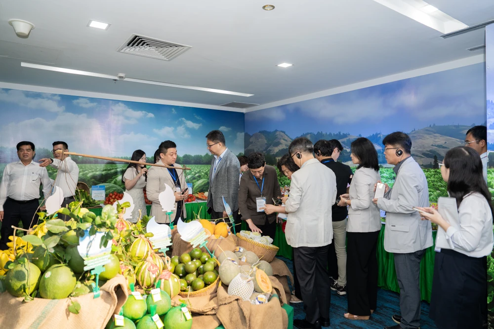 Đại diện nhiều doanh nghiệp nước ngoài đang tìm hiểu mô hình kinh doanh bán lẻ của Saigon Co.op ĐẠI BIỂU THAM QUAN GIAN HÀNG NÔNG SẢN SẢN PHẨM SAIGON CO.OP.jpg