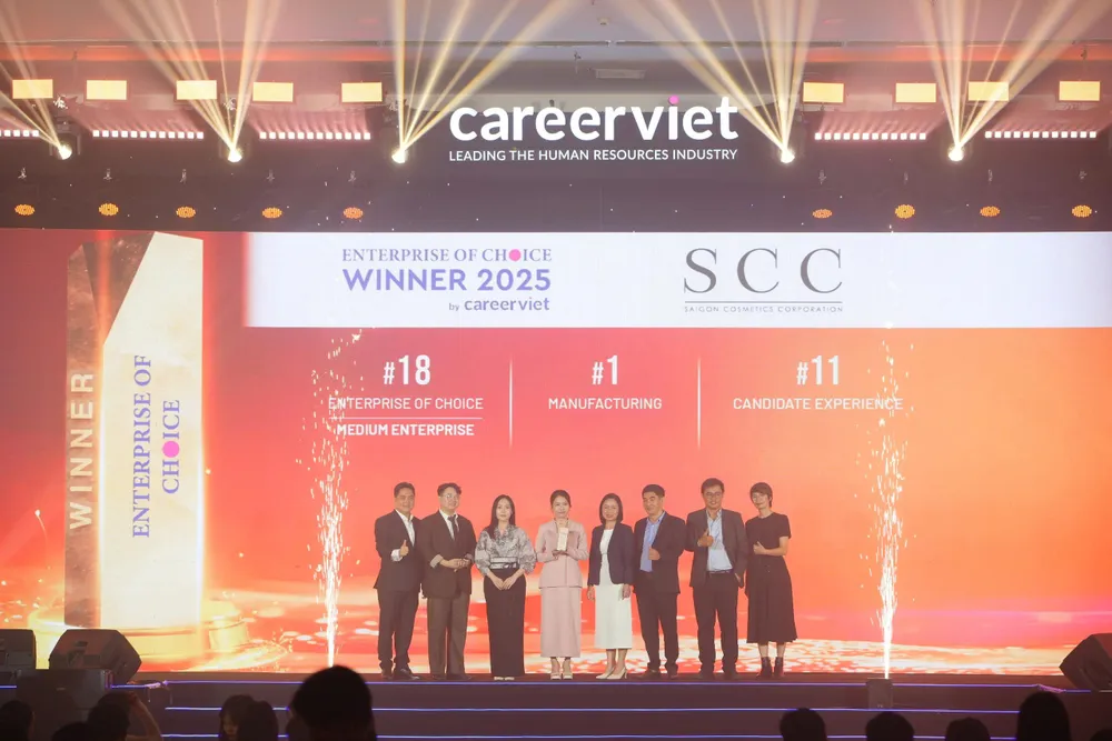 Công ty SCC được vinh danh ở hạng mục “Doanh nghiệp được yêu thích năm 2025”