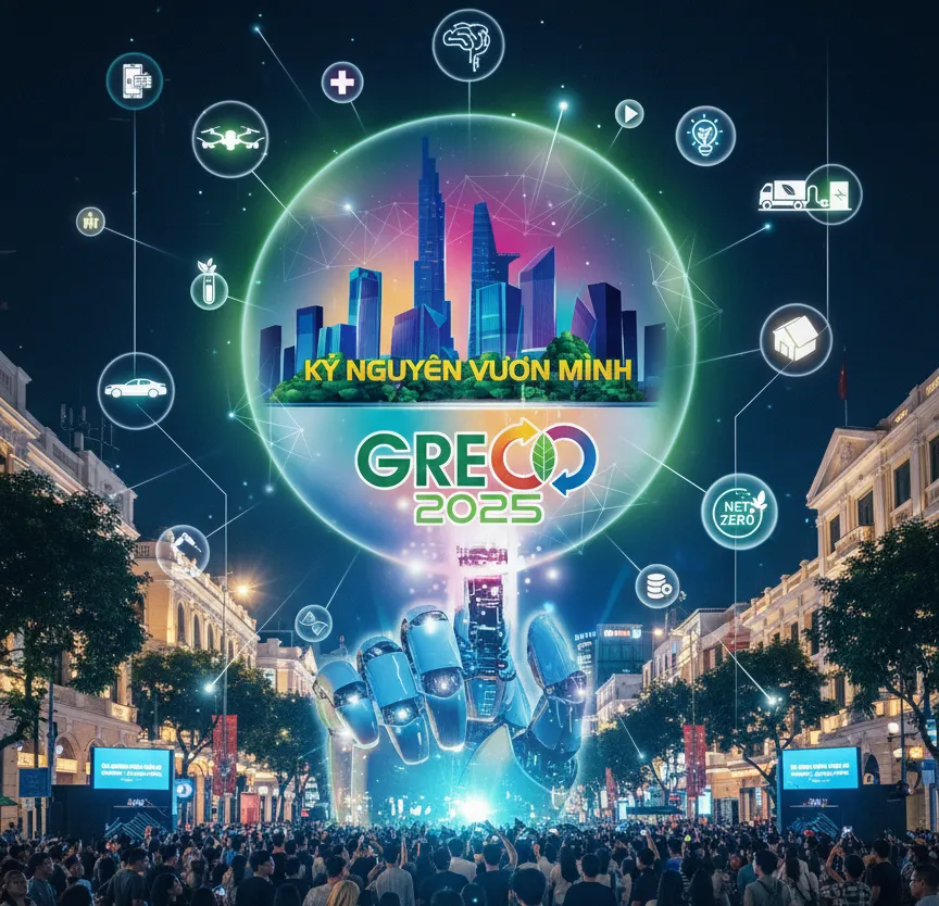 Phố đi bộ Nguyễn Huệ tại trung tâm TPHCM sẽ là không gian cho sự kiện GRECO 2025. Ảnh BTC cung cấp