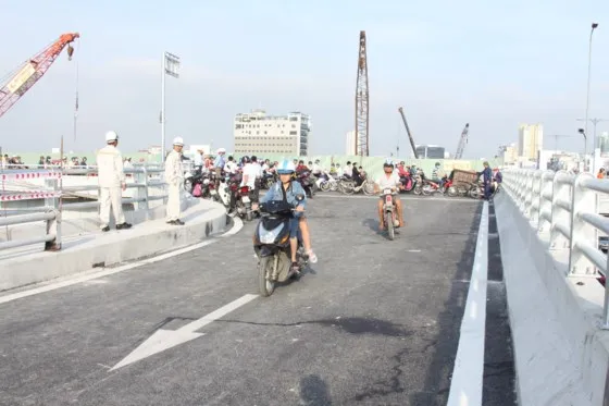 Nhánh cầu N2 đã được thông xe.