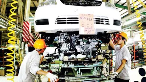 Dây chuyền sản xuất của Công ty Toyota Việt Nam