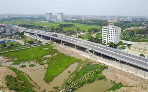 Chủ đầu tư Dự án đường Lê Đức Thọ - Xuân Phương (Hà Nội) bị kết luận không đủ năng lực tài chính khi triển khai dự án. Ảnh: Mạnh Thắng