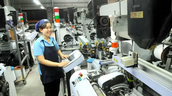 Xuất khẩu dệt may là mặt hàng chủ lực sang Hàn Quốc chiếm tỷ lệ 29%. Ảnh: CAO THĂNG