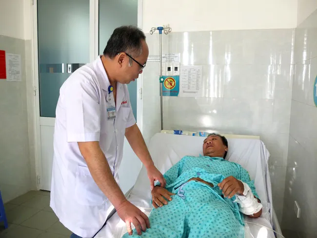 Bệnh nhân N.A.T đã hồi phục sức khỏe sau ca phẫu thuật.