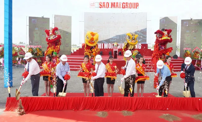 Nghi thức khởi động tổ hợp khách sạn quốc tế Sao Mai và văn phòng cho thuê.