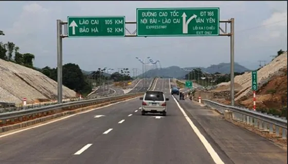 Một đoạn cao tốc Hà Nội - Lào Cai. Ảnh: VOV