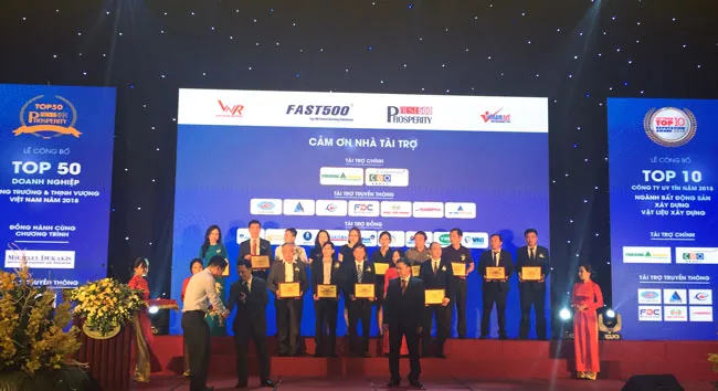 Công bố 500 doanh nghiệp tăng trưởng nhanh nhất năm